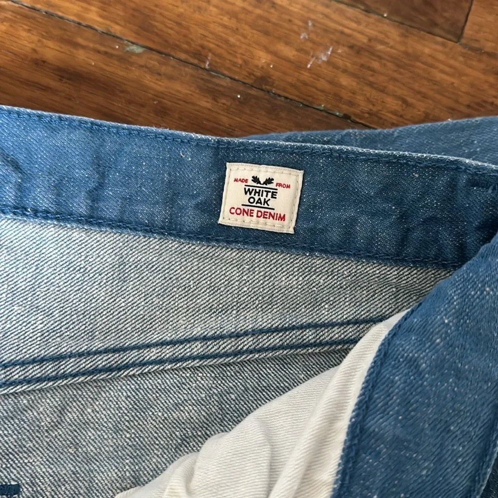 Sz 34 Levi’s 501 Light Wash White Oak Cone Denim